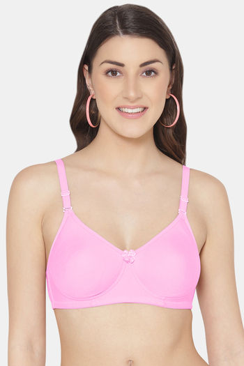 Buy Tweens Single Layered Non Wired Full Coverage T-Shirt Bra - Baby Pink